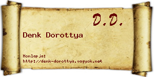 Denk Dorottya névjegykártya